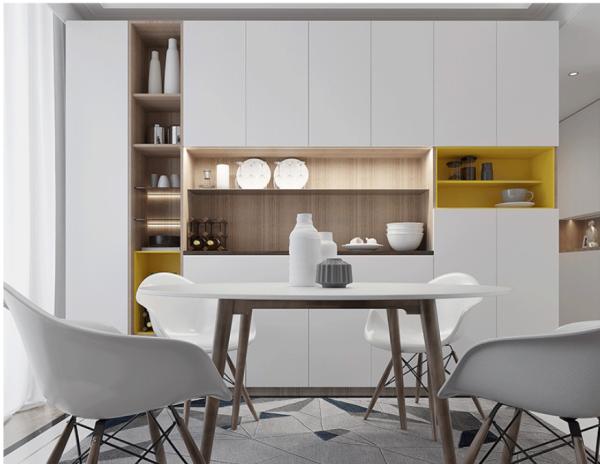 Buy cheap With LED Light Cabinet Pantry Unit Living Room Display Cabinet from wholesalers