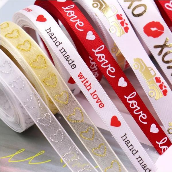 Buy cheap Print Christmas Gift Ribbon Decoration Roll Craft Decor Wire Festival Grosgrain With Wire Edged Satin Ribbon from wholesalers