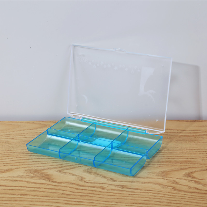 Clear Plastic Storage Boxes With Adjustable Compartments 6 Lid