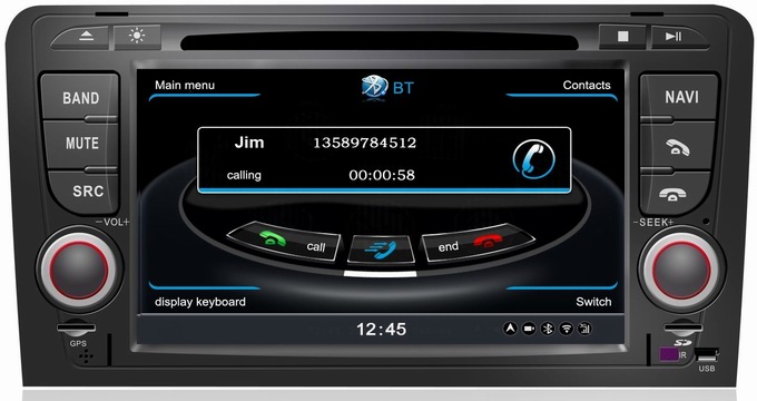 Ouchuangbo Car Navi Multimedia for Audi A3(2003-2011) 3G Wifi Auto Video DVD S100 System