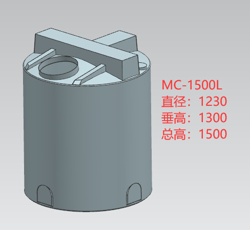 1500 Liters Round Prototype Rotational Molding 396 Gallons