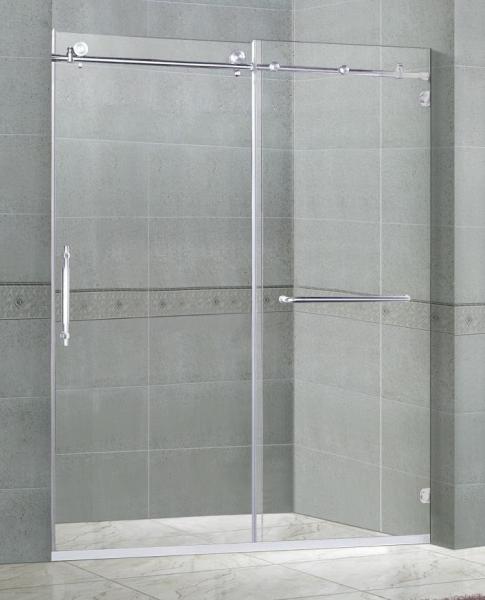 Buy cheap 10MM Clear Tempered Sliding Glass Shower Doors Easy Installation SGCC Certification from wholesalers