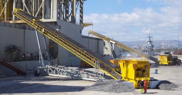 Buy cheap PU Shipping Heavy Duty Belt Conveyor 15Kw B1600 Sand Gravel Mobile from wholesalers