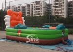 25'x18' indoor big tiger inflatable toddler bouncy castle made of lead free