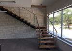 Square Stainless Steel Rope Fence Stainless Steel Railing With Solid Wood