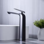 OEM Brass Modern Single Hole Vessel Sink Faucet 1.2GPM Grey