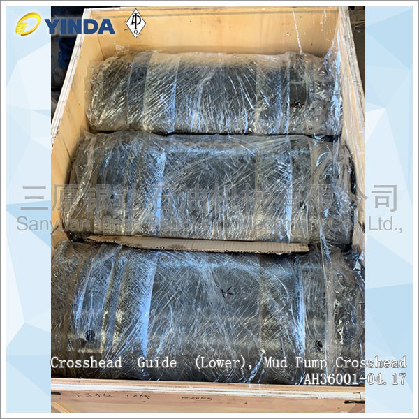 Wear Resistance Mud Pump Crosshead Guide Lower Haihua F1600 35CrMo Forged