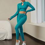 Sports Knit Two-Piece Set Europe and The United States New Hip Lift Elastic