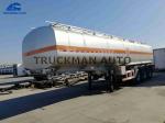 Truckman Aluminum Tank Semi Trailer , Oil Truck Tanker Three Axles 40 Cbm
