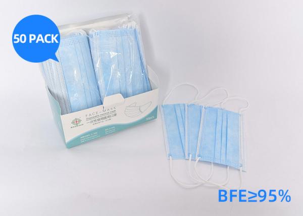 Buy cheap Anti Dust 3 Ply Breathable Disposable Earloop Face Mask With Non Woven Fabrics from wholesalers
