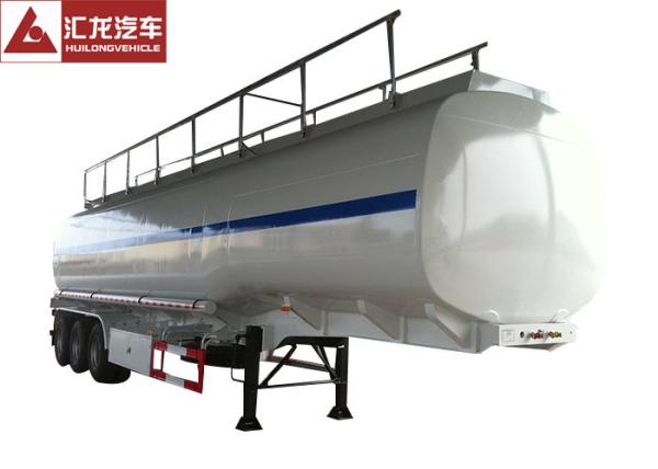 Buy cheap 45CBM Tank Capacity Fuel Tank Trailer 3 Axle Square Round Shape Durable from wholesalers