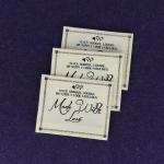 Silk Print Custom Printed Clothing Labels / Printed Fabric Labels For Clothing