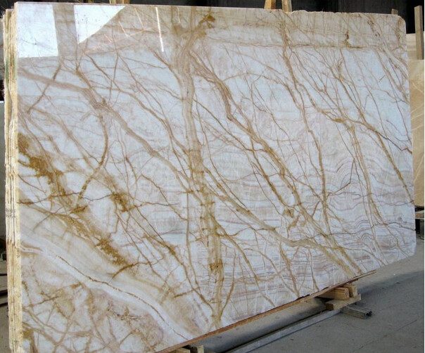High Polished Sofitel Gold Beige Marble Slab 15mm Thick For Wall Panel Paving Floors
