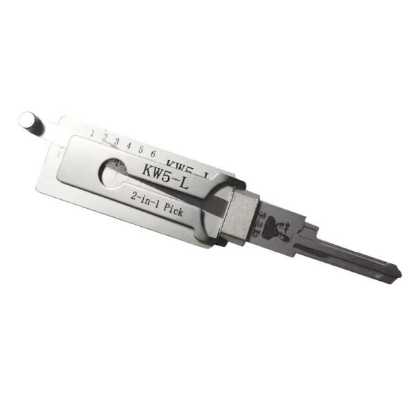 Buy cheap KW5-L Lishi 2 In 1 Lock Pick Tool Residential Locks Stainless Steel Lock Pick Decoder from wholesalers