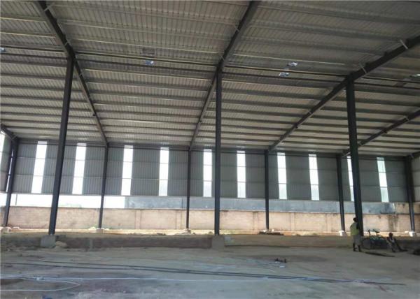 Buy cheap Construction Precoated Roofing Sheets Prefabricated Steel Frame Warehouse In Philippines from wholesalers