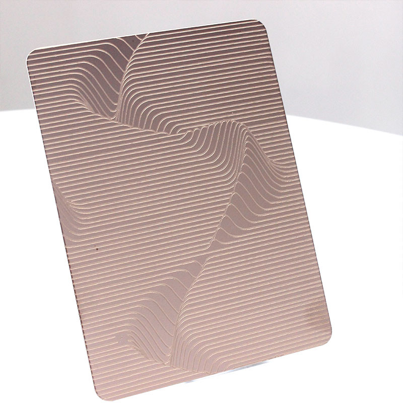 High Quality SS 304 316 Decorative Metal Sheets Customized Design Pattern Etched Stainless Steel Sheet