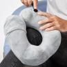 Buy cheap 3 Heat Settings Grey Microwavable Heated Neck Pillow from wholesalers