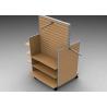 Buy cheap Strong Flooring Slatwall Shelves Clothing Display Rack With Silver Aluminum Slot from wholesalers