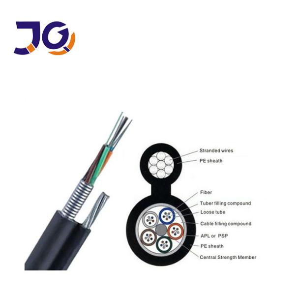 Buy cheap GYTC8S Figure 8 Fiber Optic Cable 24 48 72 96 Core Optical Fiber Cable Armored Optic Cable from wholesalers