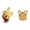 Buy cheap High quality cute gold earrings girl shiny rabbit stud earrings from wholesalers