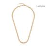 Buy cheap noble style brand 3d olive leaf pendant torque 18k Gold Stainless Steel Necklace from wholesalers