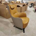 Modern Leisure Chair, Morder Leather Chair, Leather Upholstered Chair, Leather