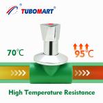 Customized Plumbing PPR Valve Stop Ball Valve Corrosion Resistance