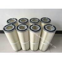 Buy cheap Painting Room Industrial Pleated Filter Cartridge Abrasion Resistance For Dust product