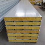 Heat Insulation Industrial Exterior Wall Rock Wool Sandwich Panel Sound