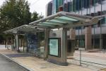 Heat Resistant Stainless Steel Bus Stop / Passenger Waiting Shelter Aesthetic