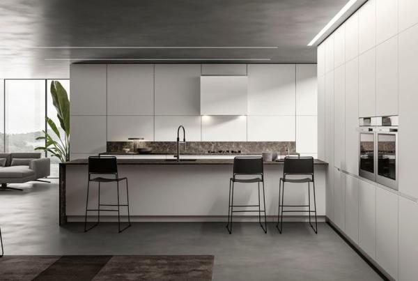 Buy cheap Modern Designs High End Affordable Custom Furniture Small Full White L Shaped Melamine Kitchen Cabinets from wholesalers