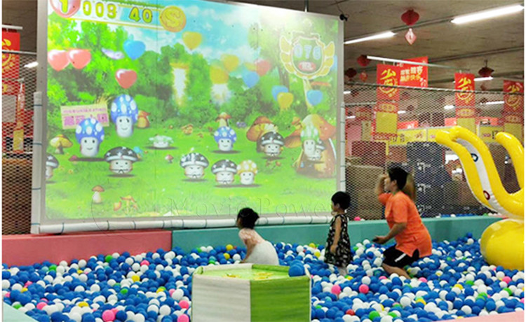 Children Interactive Wall Projection AR Holographic Augmented Advertise Game AR Magic Ball Projector
