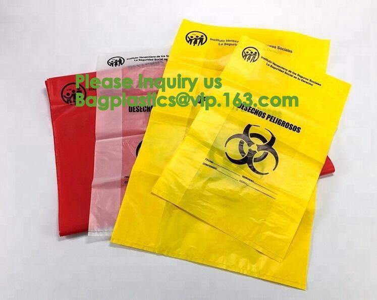 Bio-Medical Hazardous Waste bag, Bio-Hazard Specimen pouch Printed Medical Mart, Biological Waste Management