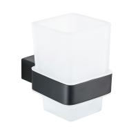 Buy cheap Tumbler holder88903-Square Black&Stainless steel 304&Hairline,glass &bathroom product