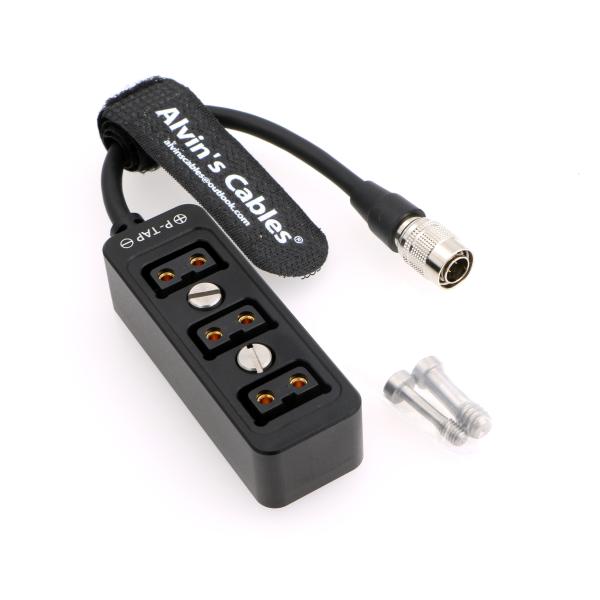 Buy cheap Hirose 4 Pin Male To 3 Port D Tap Female Splitter Power Cable For ARRI Amira BP-U60T from wholesalers
