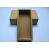 Buy cheap Handmade Natural Color Packaging Bamboo Gift Box , Bamboo Wood Box With Hinged Lid from wholesalers