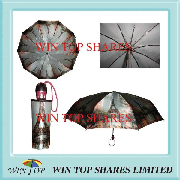 Buy cheap 4 Folds Super Fine Satin Auto Open Close Umbrella from wholesalers