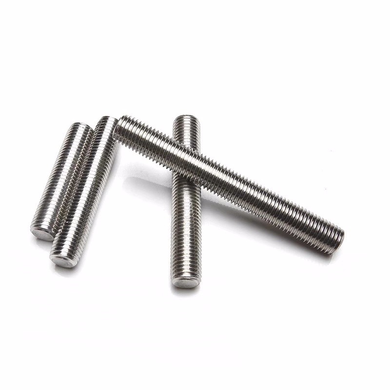 304 316 Stainless Steel Double Head Bolt DIN975 Full Tooth Stud with Plain Finish