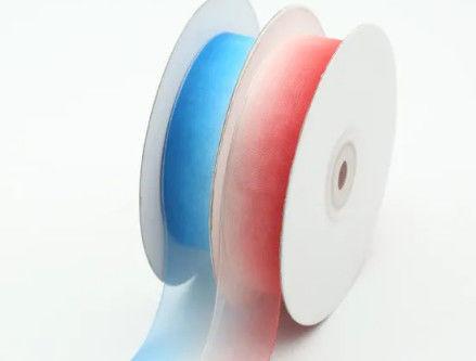 Buy cheap Gifts Packing Silk Organza Ribbon Custom Color With Color Washlight from wholesalers