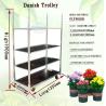 Buy cheap Hot Dip Galvanized Plywood Material Flower Trolley Heavy Wheel Easy To Install from wholesalers