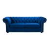 Buy cheap Vintage Blue Velvet Chesterfield Couch Sofa from wholesalers