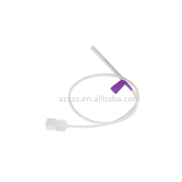 Medical Disposable Scalp Vein Set 25G 27G Butterfly Multi Sample Needle With Safety Lock