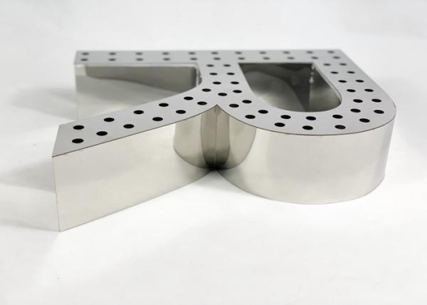 Stainless Steel Acrylic Channel Letters Mirror Coated Suitable For Long Term