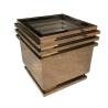 Buy cheap Rectangular outdoor modern large flower pots square planters from wholesalers