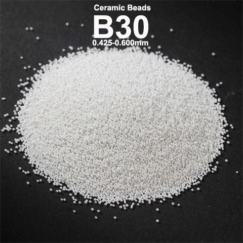 Buy cheap B30 B205 Ceramic Bead Blasting Media For Metal Surface Finish High Strength from wholesalers