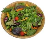 Dishwasher Safe Durable Bamboo Serving Bowl , Wooden Salad Mixing Bowl