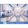Buy cheap Stain Steel MDF Store Jewelry Display Cases With Storage Cabinet from wholesalers