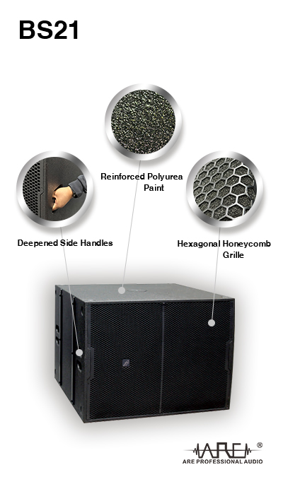 ARE AUDIO 21 inch premium bandpass subwoofer for high-fidelity low-frequency sound