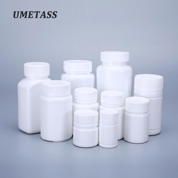 Anti-corrosion 100cc Plastic Bottle for Vitamin Capsule Medical Packaging White