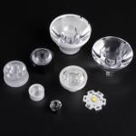 Frosted 90 degree 1W / 3W Optic PMMA Led Lens for Led Flashlight